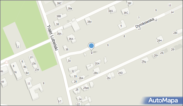 Warszawa, Dymkowska, 4, mapa Warszawy