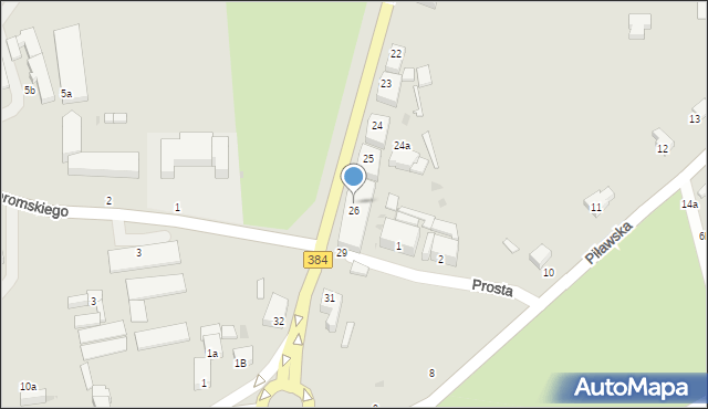 Bielawa, Dzierżoniowska, 27, mapa Bielawa