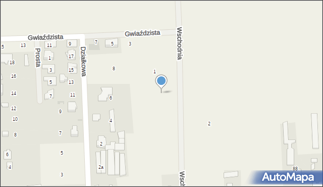 Bieniewice, Działkowa, 14, mapa Bieniewice