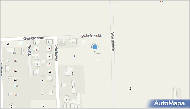 Bieniewice, Działkowa, 24, mapa Bieniewice