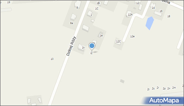 Bieniewice, Dzikiej Róży, 1j, mapa Bieniewice