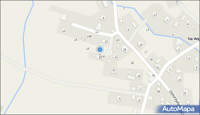 Bóbrka, Dziurzyńskiego Antoniego, ks., 20, mapa Bóbrka