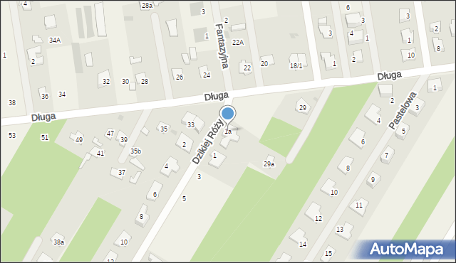 Borowa Góra, Dzikiej Róży, 1a, mapa Borowa Góra