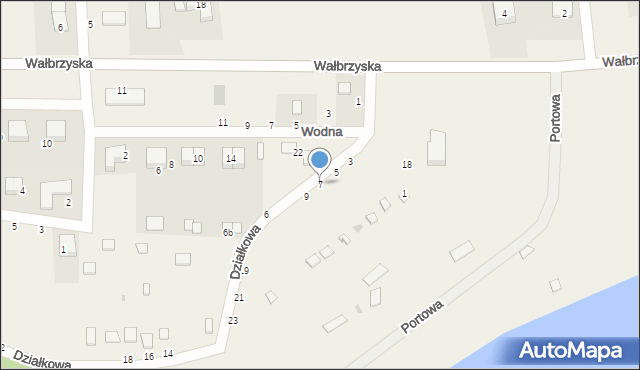 Borzygniew, Działkowa, 7, mapa Borzygniew