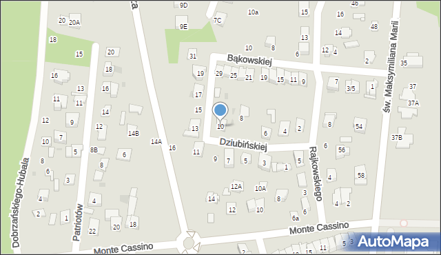 Ciechanów, Dziubińskiej Jadwigi, 10, mapa Ciechanów