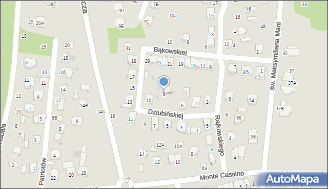 Ciechanów, Dziubińskiej Jadwigi, 8, mapa Ciechanów