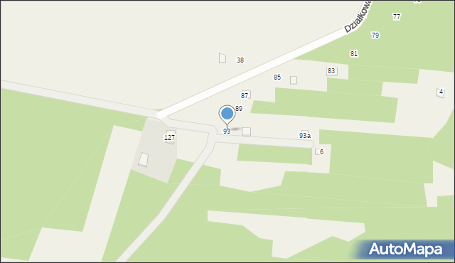 Cynków, Działkowa, 93, mapa Cynków