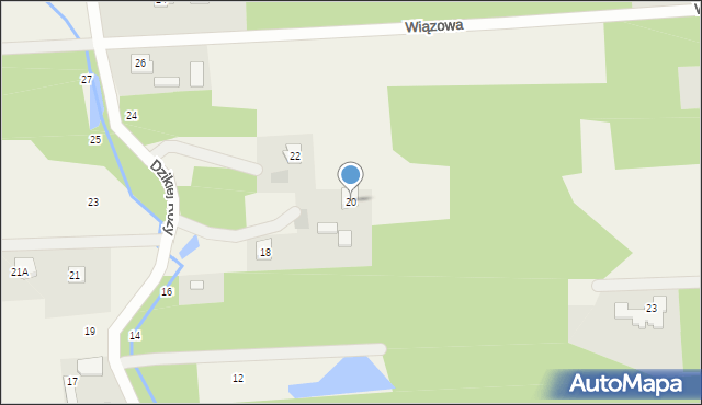 Czarny Las, Dzikiej Róży, 20, mapa Czarny Las