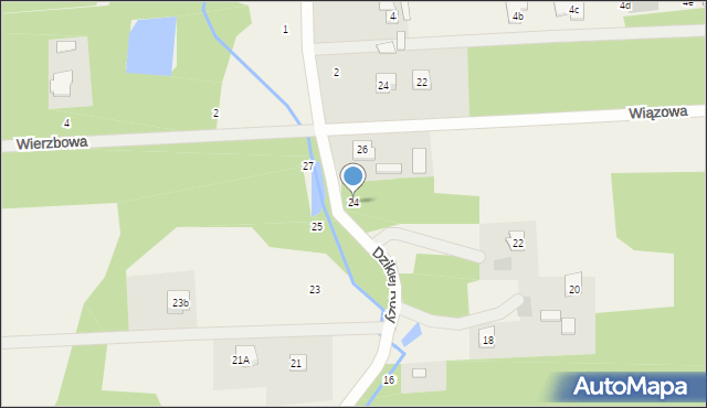 Czarny Las, Dzikiej Róży, 24, mapa Czarny Las