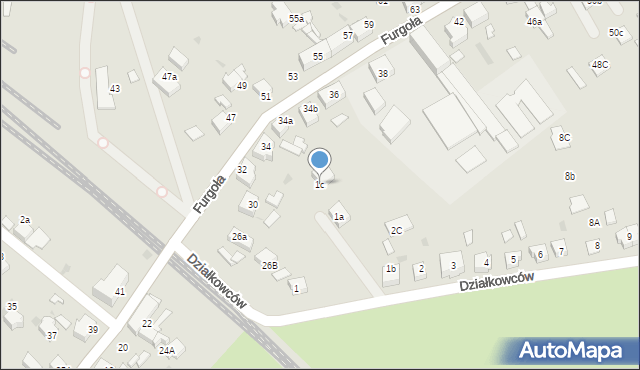 Czerwionka-Leszczyny, Działkowców, 1c, mapa Czerwionka-Leszczyny
