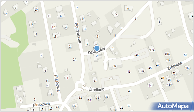 Czerwonak, Działkowa, 2, mapa Czerwonak