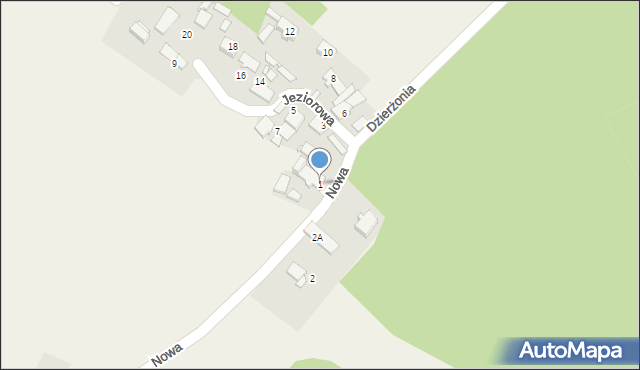 Daniec, Dzierżonia, 1, mapa Daniec