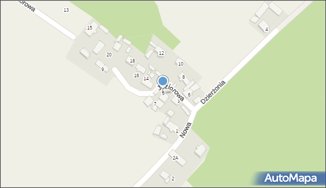 Daniec, Dzierżonia, 5, mapa Daniec