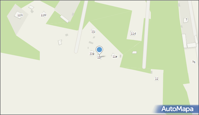 Dzbądzek, Dzbądzek, 11f, mapa Dzbądzek