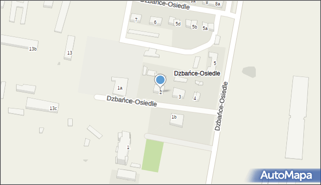 Dzbańce-Osiedle, Dzbańce-Osiedle, 2, mapa Dzbańce-Osiedle