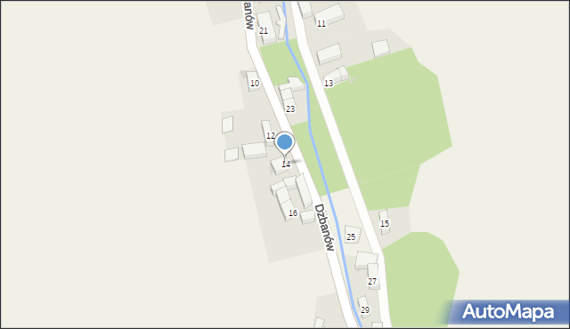 Dzbanów, Dzbanów, 14, mapa Dzbanów