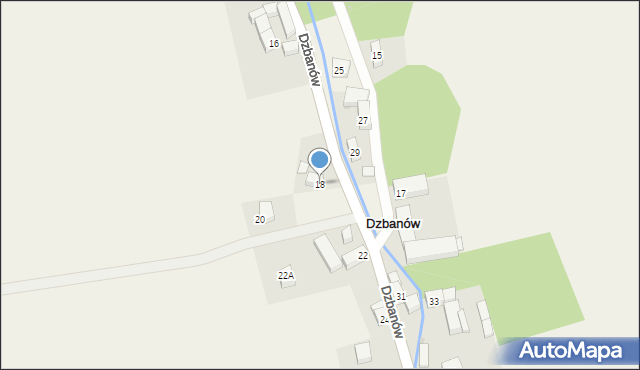 Dzbanów, Dzbanów, 18, mapa Dzbanów