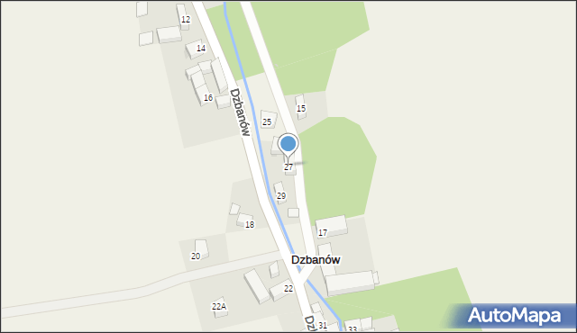 Dzbanów, Dzbanów, 27, mapa Dzbanów