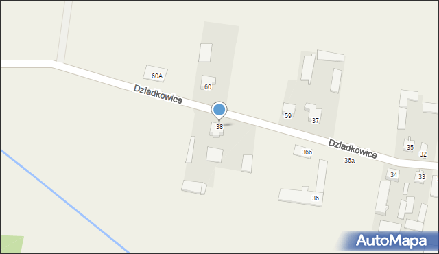 Dziadkowice, Dziadkowice, 38, mapa Dziadkowice