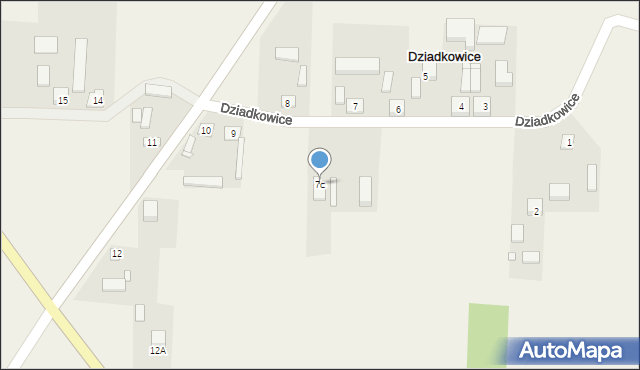 Dziadkowice, Dziadkowice, 7c, mapa Dziadkowice