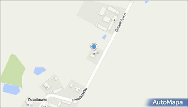 Dziadkówko, Dziadkówko, 8a, mapa Dziadkówko