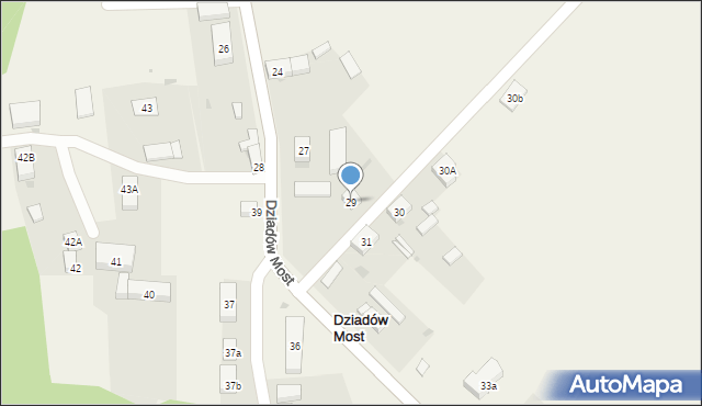 Dziadów Most, Dziadów Most, 29, mapa Dziadów Most