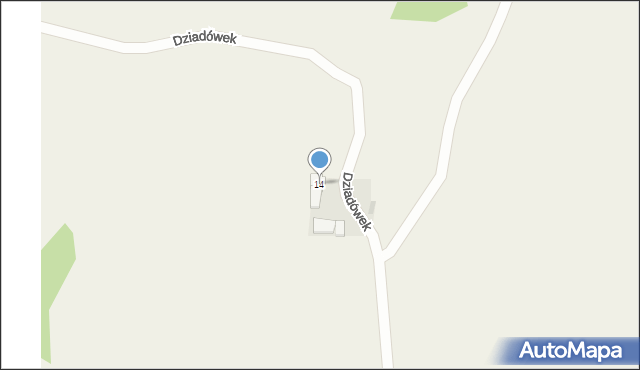 Dziadówek, Dziadówek, 14, mapa Dziadówek