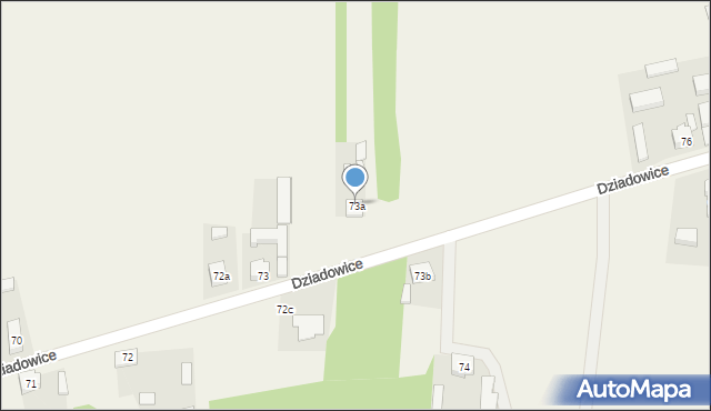 Dziadowice, Dziadowice, 73a, mapa Dziadowice