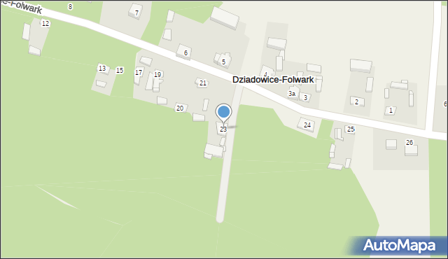Dziadowice-Folwark, Dziadowice-Folwark, 23, mapa Dziadowice-Folwark