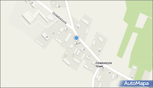 Dziaduszyce, Dziaduszyce, 20, mapa Dziaduszyce