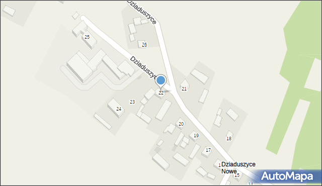 Dziaduszyce, Dziaduszyce, 22, mapa Dziaduszyce