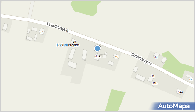 Dziaduszyce, Dziaduszyce, 45A, mapa Dziaduszyce