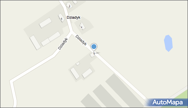 Dziadyk, Dziadyk, 5, mapa Dziadyk