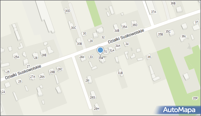 Działki Suskowolskie, Działki Suskowolskie, 33a, mapa Działki Suskowolskie