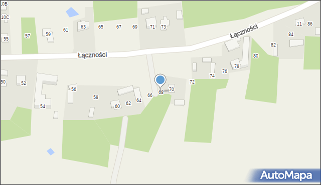 Działy Czarnowskie, Działy Czarnowskie, 68, mapa Działy Czarnowskie