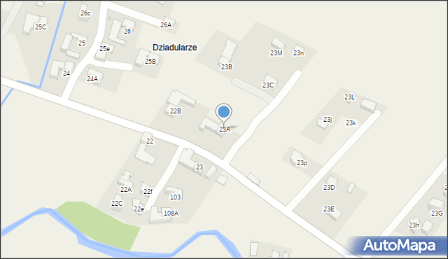 Dzianisz, Dzianisz, 23A, mapa Dzianisz