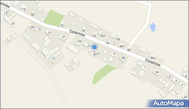Dziarnów, Dziarnów, 10, mapa Dziarnów