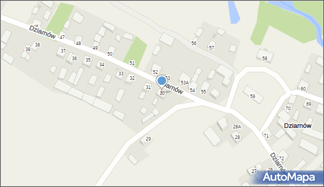 Dziarnów, Dziarnów, 30, mapa Dziarnów