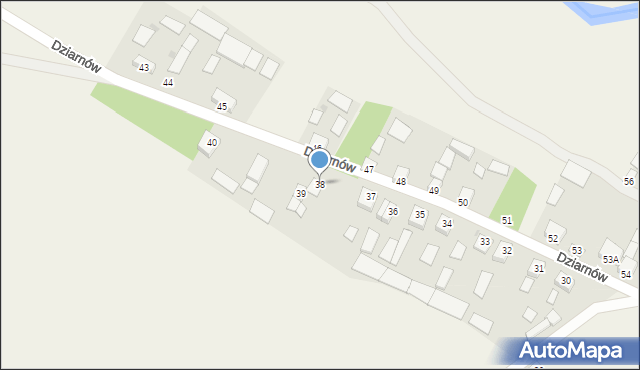 Dziarnów, Dziarnów, 38, mapa Dziarnów