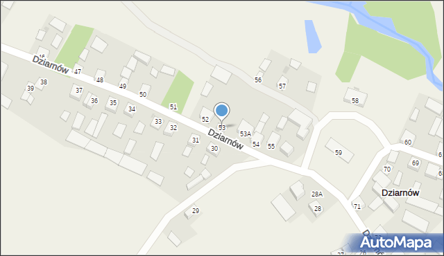Dziarnów, Dziarnów, 53, mapa Dziarnów