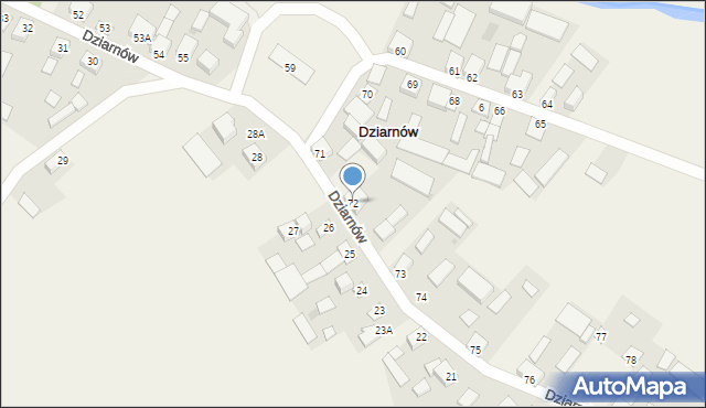 Dziarnów, Dziarnów, 72, mapa Dziarnów