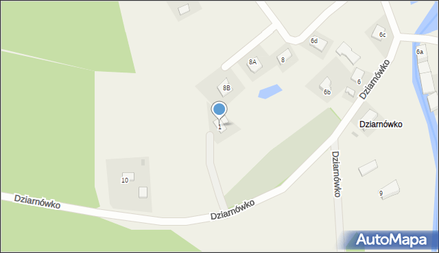 Dziarnówko, Dziarnówko, 1, mapa Dziarnówko