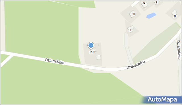 Dziarnówko, Dziarnówko, 10, mapa Dziarnówko