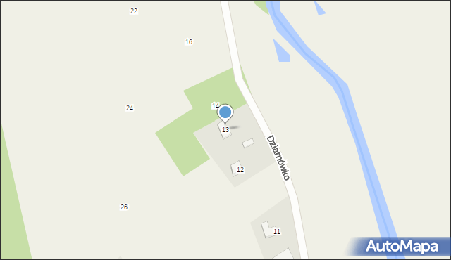 Dziarnówko, Dziarnówko, 13, mapa Dziarnówko