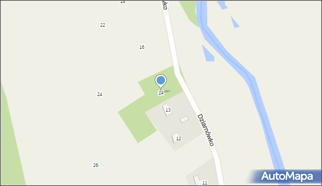 Dziarnówko, Dziarnówko, 14, mapa Dziarnówko