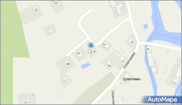 Dziarnówko, Dziarnówko, 8, mapa Dziarnówko