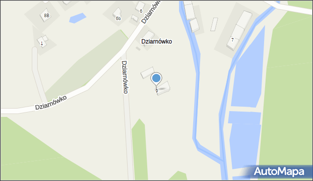 Dziarnówko, Dziarnówko, 9, mapa Dziarnówko