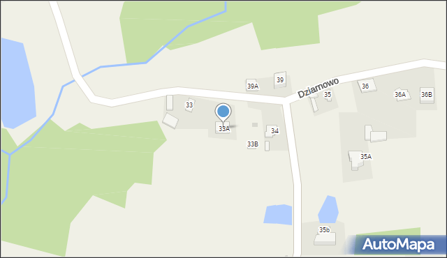 Dziarnowo, Dziarnowo, 33A, mapa Dziarnowo