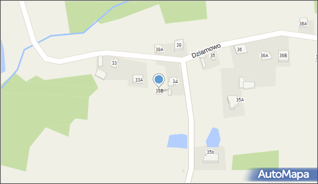 Dziarnowo, Dziarnowo, 34A, mapa Dziarnowo