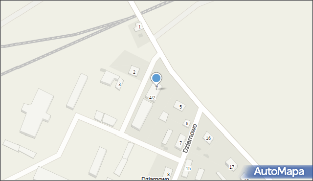 Dziarnowo, Dziarnowo, 4/1, mapa Dziarnowo